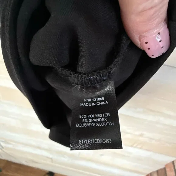 Thirty Thirty Black Sleeveless Ruffle Mini Party Dress Size Small - Picture 7 of 7